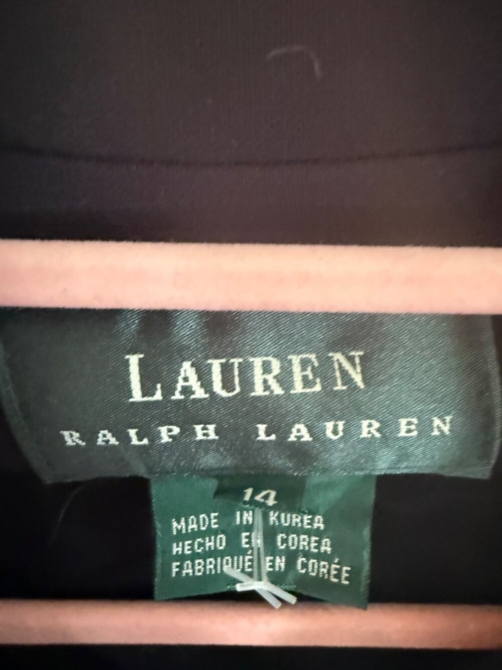 Lauren Ralph Lauren Black 4 Button Women's Career Wear Blazer Size 14 - Picture 4 of 6